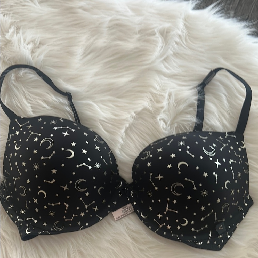 NWT Black Starry Night Bra Victoria’s Secret